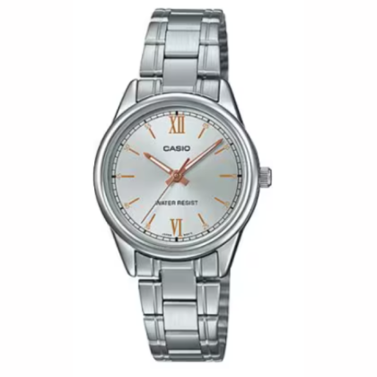 Casio LTP-V005D-7B2 Quartz Silver Dial Stainless Steel Case&Strap Women's Watch